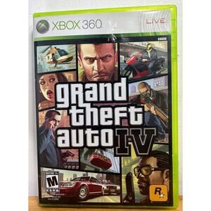 Grand Theft Auto IV (Microsoft XBOX 360)- CIB-Tested-Map Inc.-Racing Video Game